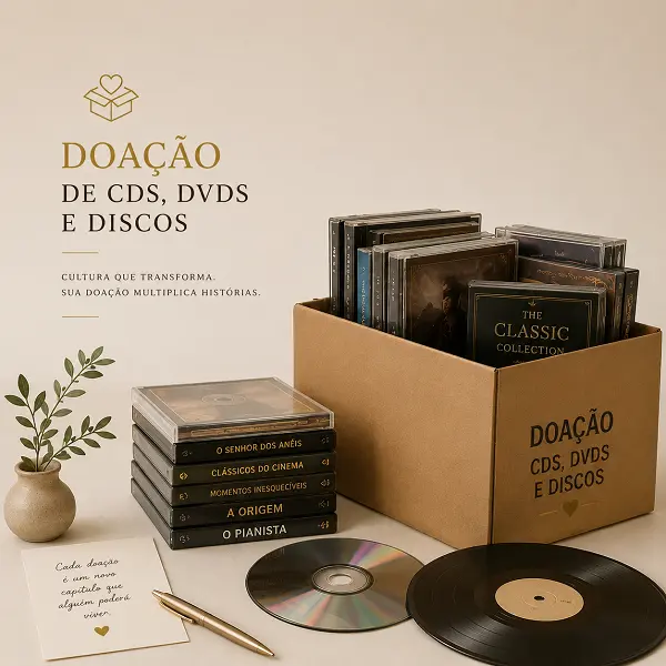 Doação de CD, DVD e Discos em Curitiba — Oba Sebo e Livraria