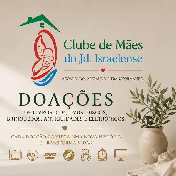 Clube de Mães Israelitas e Oba Sebo e Livraria Curitiba uma Parceria que deu muito certo