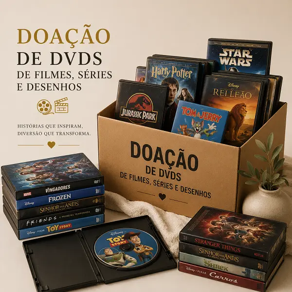 Oba Sebo e Livraria Curitiba - Doação de DVDs de Filmes, Séries, Desenhos e Blu-ray