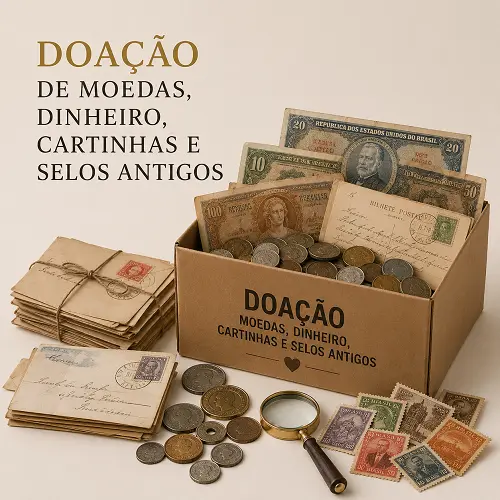 Oba Sebo e Livraria Curitiba - Doação de Moedas, Dinheiros e Selos Antigos